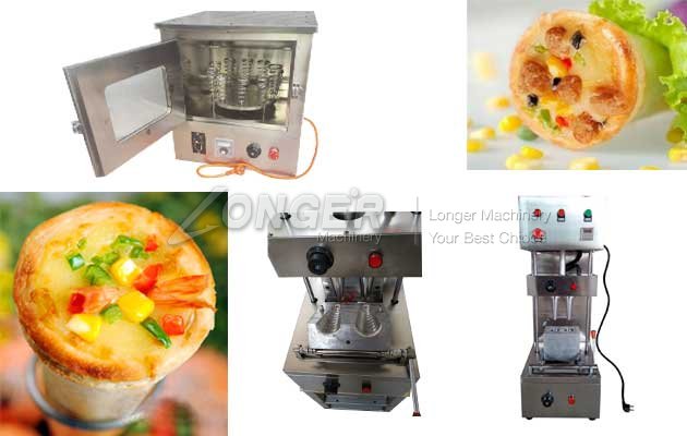 pizza cone forming machine